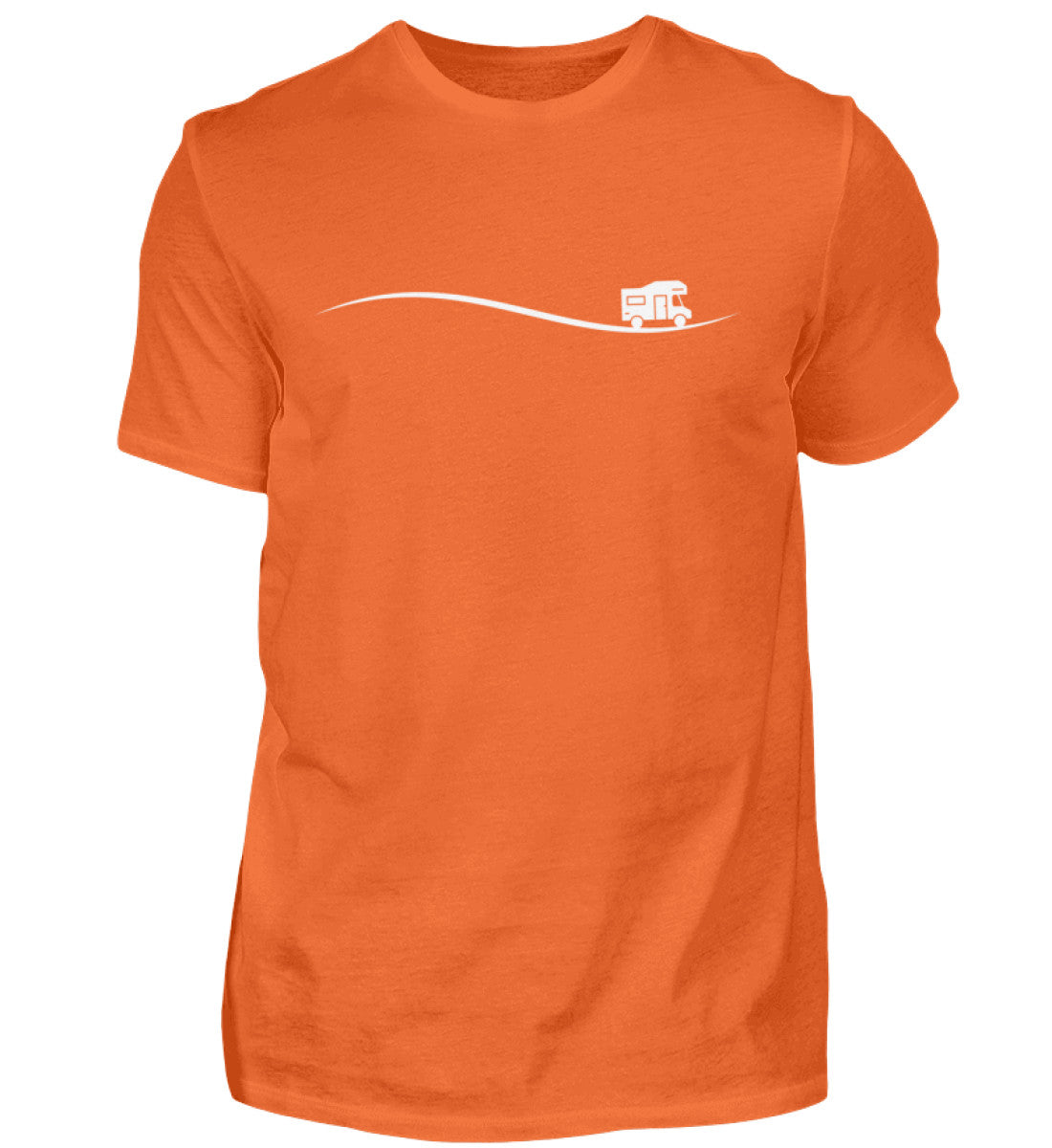 UNTERWEGS - Herren Shirt in der Farbe Orange Crush