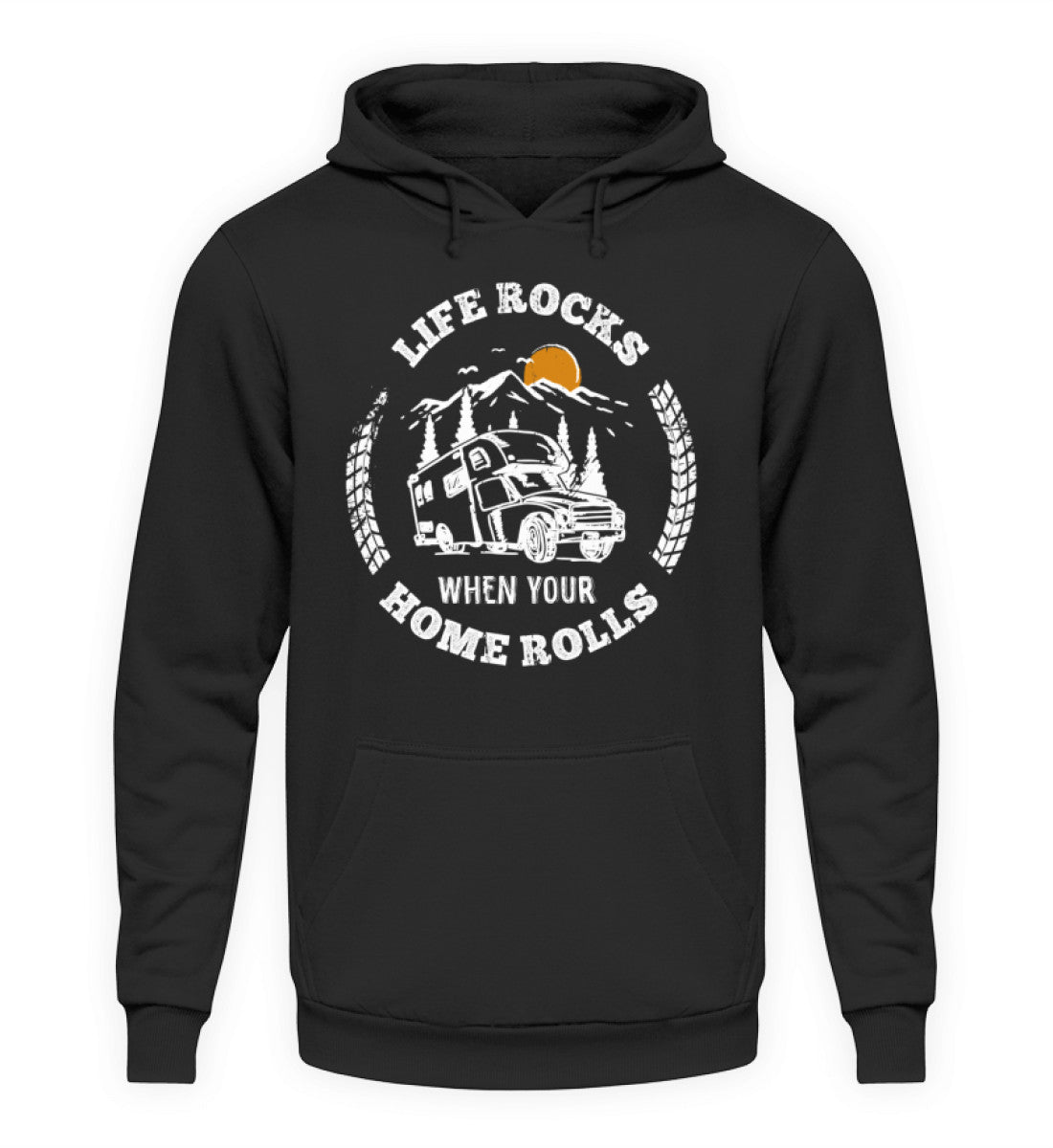LIFE ROCKS - Unisex Hoodie - Jet Black