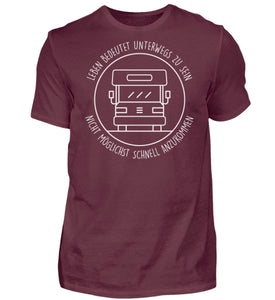 UNTERWEGS - Herren Shirt in der Farbe Burgundy