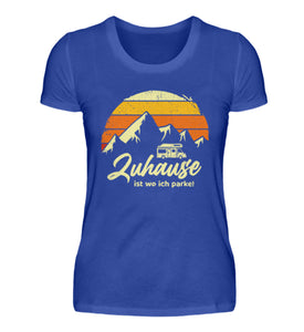 ZUHAUSE - Damenshirt in der Farbe Neon Blue