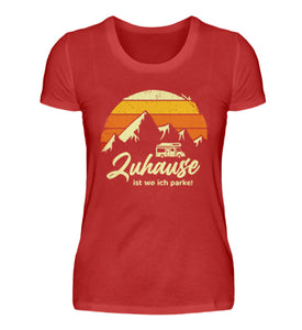ZUHAUSE - Damenshirt in der Farbe Red