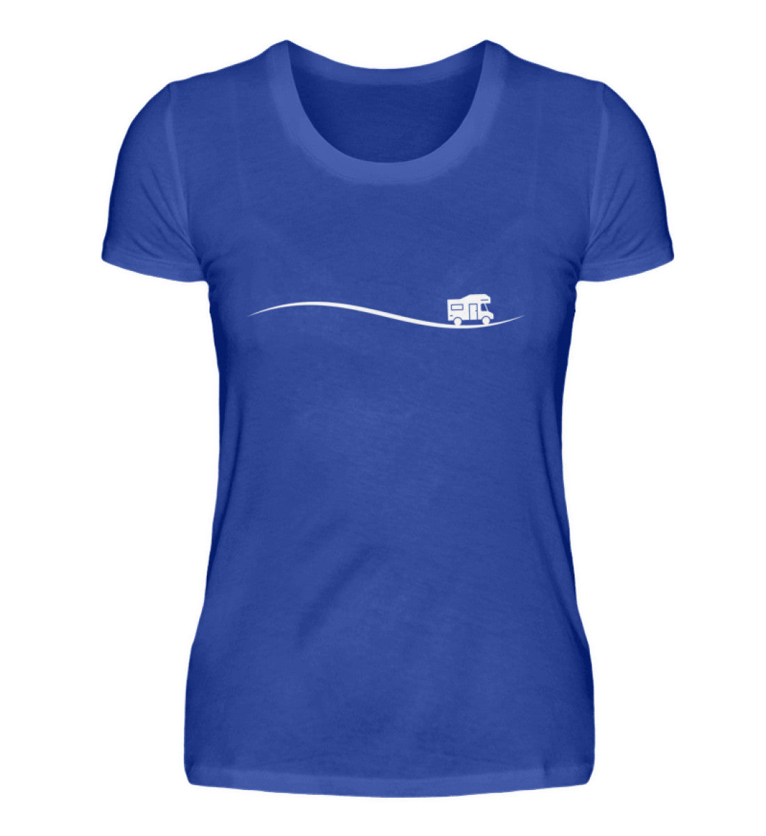 UNTERWEGS - Damenshirt in der Farbe Neon Blue
