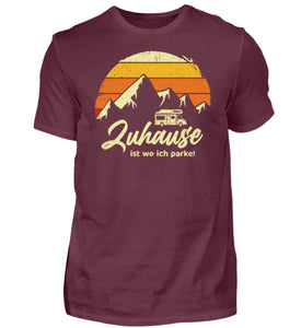ZUHAUSE - Herren Shirt in der Farbe Burgundy