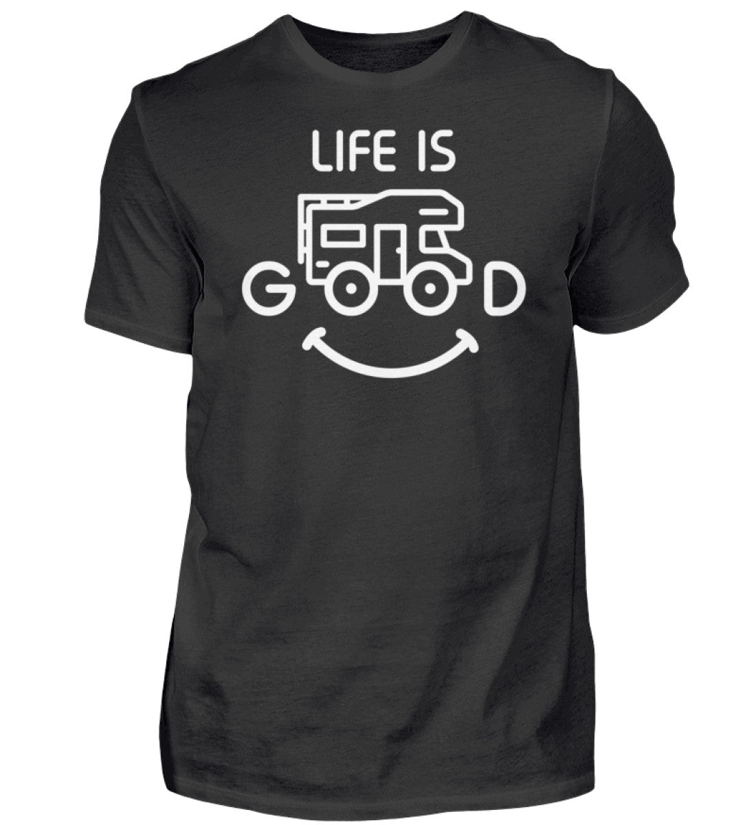 LIFE IS GOOD - Herren Shirt in der Farbe Black