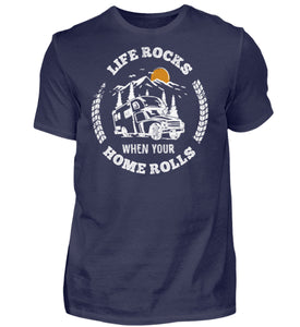 LIFE ROCKS - Herren Shirt in der Farbe Navy