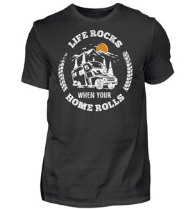 LIFE ROCKS - Herren Shirt in der Farbe Black